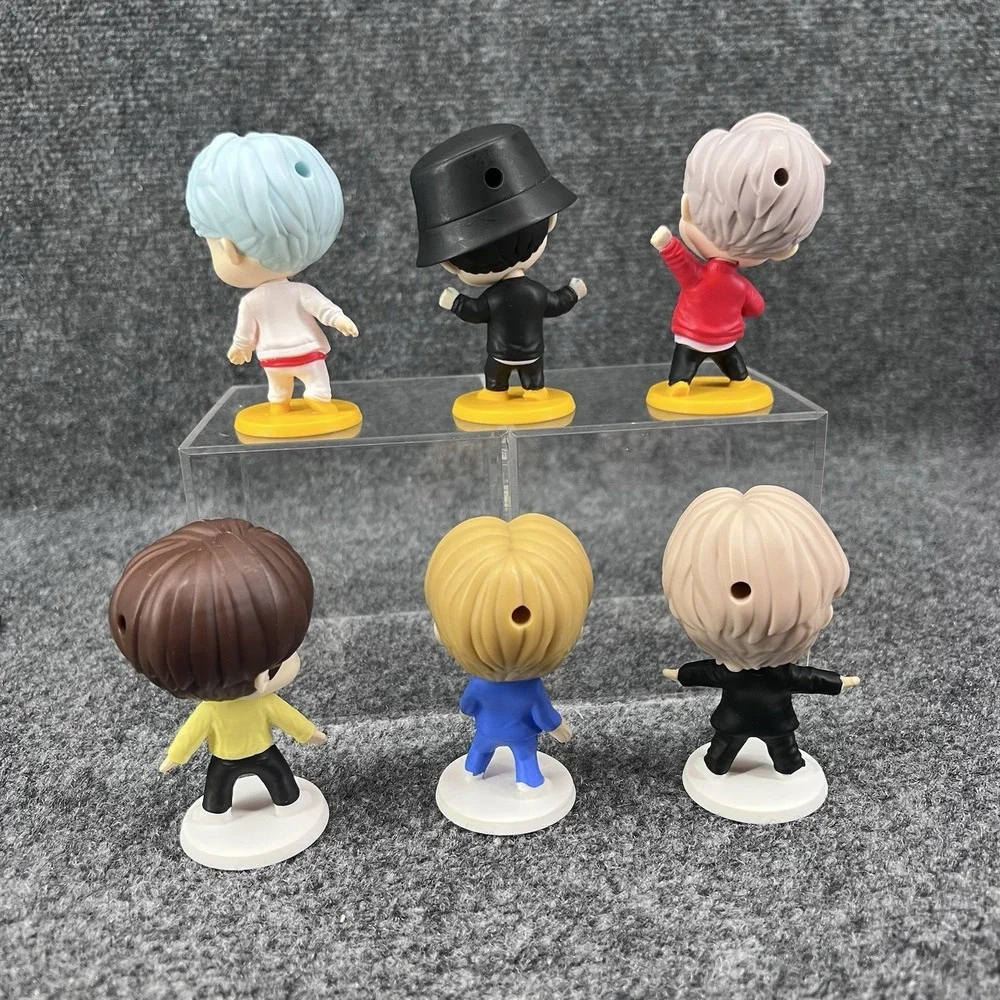 Lot Of 6 McDonald's Tiny Tan BTS 2025 Encore Happy Meal Toy Figures RM Suga Jung